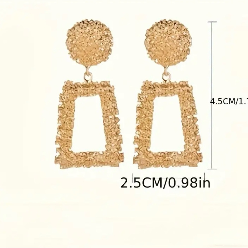 Icy-Chic Bold Statement Earrings - image 5